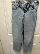Abercrombie Kids Low Rise Light Wash Baggy Jeans 11-12