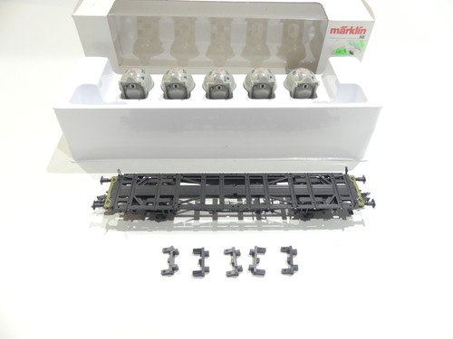 Märklin H0 48532 Behältertragwagen Lbgjs von Haus zu Haus der DB in OVP G6545 | Zustand: Gebraucht