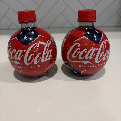 NEW Lot 2 Coca-Cola Coke Fifa World Cup Soccer Ball Shape 2026 13.5 Oz Each
