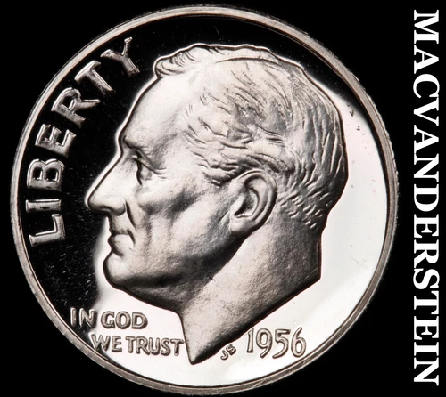 1956 Roosevelt Dime- Silver Choice Gem Proof Luster No Reserve #i2430