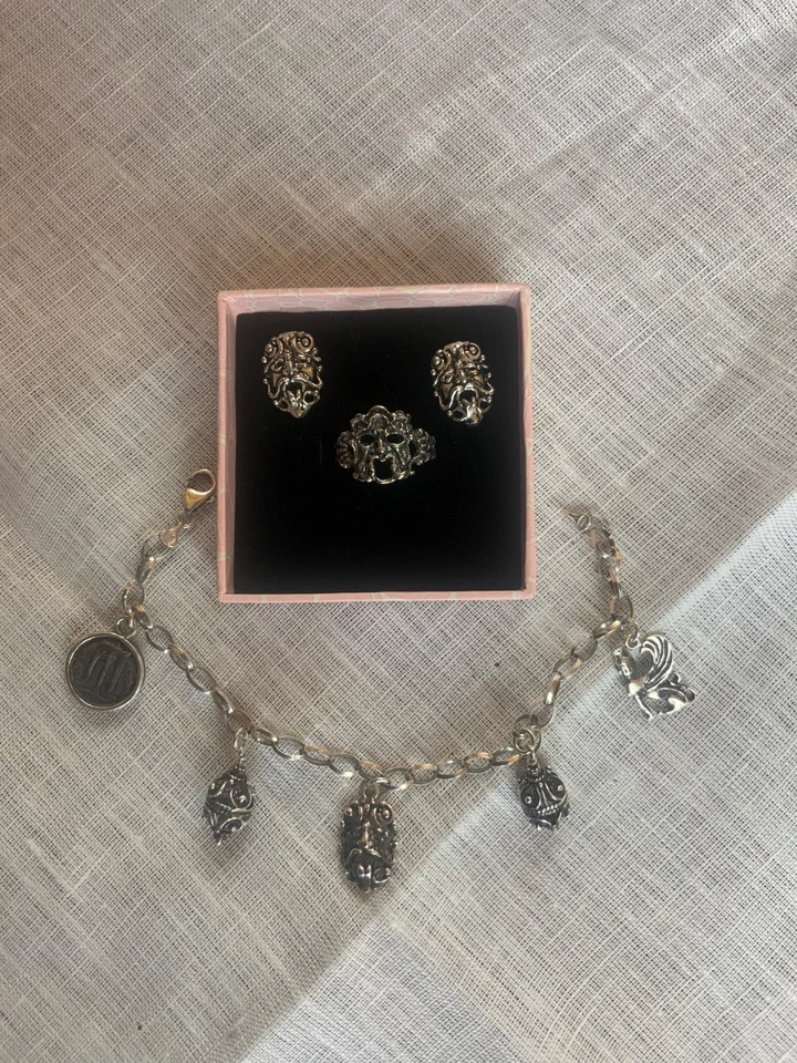 Set di gioielli in argento 925, Bracciale/anello/orecchini - Immagine 2 di 4