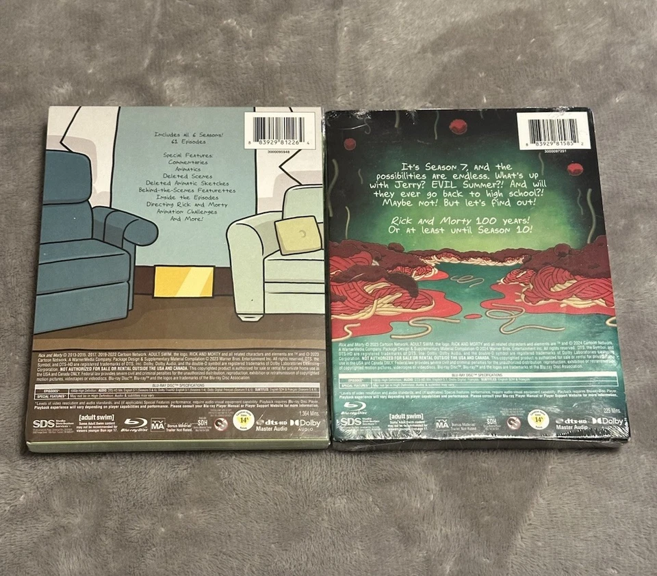 Rick and Morty - Seasons 1-7 [Blu-ray] Brand New Sealed AUTHENTIC Lot - Image 3 of 3