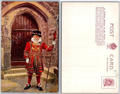 Tower of London Beefeater Guard Postcard