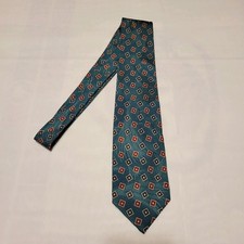 Polo Ralph Lauren Men's Tie 100 Silk, Made By Hand  Made in USA Geometric