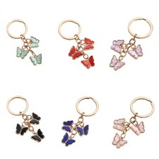 Butterfly Keychain Pendant Car Keyring Pendant-Charms for Wallet-Bag-Decoration