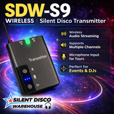 Trasmettitore Disco Silenzioso Sistema RF DJ Wireless per Cuffie Disco Silenziose S9