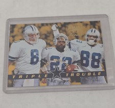 Pinnacle Zenith 1996 Triple Trouble #Z-147 Aikman Smith Irvin Dallas Cowboys NFL