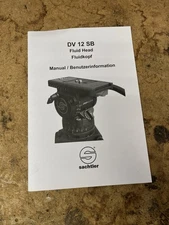 Sachtler DV 12 SB Fluid Head Manual Original Booklet HTF Tripod 