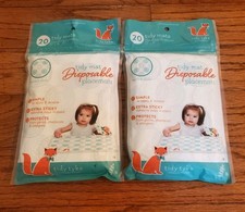 2 Tidy Mats Disposable Rectangular Placemats BPA Free 12"x 18" Pack of 20 each