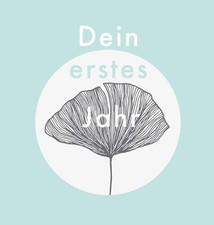 Dein erstes Jahr: Babyalbum in modernem Teal-Design, zum Eintrag