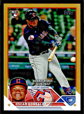2023 Topps Update Oscar Gonzalez Rookie Gold Foil #US275 - Cleveland Guardians