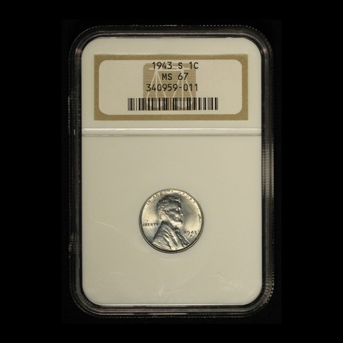 1943 1c P, D, S Steel Cent Set NGC MS67 - Free Shipping USA - Picture 7 of 9