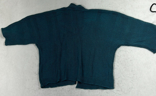 J. Jill Cardigan Sweater Marine Short Sleeve Open Front Womens Size Medium - Picture 2 of 11