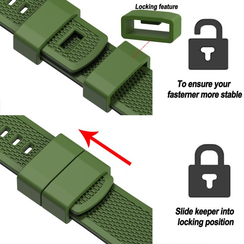 Hemsut Silicone Watch Bands, 18mm 20mm 22mm Quick Release Rubber Watch Strap - Picture 47 of 62