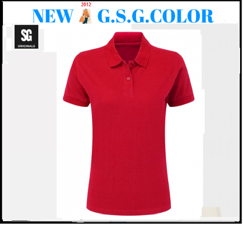 Damen Poloshirt Piqué Kurzarm 100% Baumwolle Piqué Ring-Spun - Bild 7 von 10