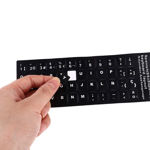 18x6.5cm Hebrew Russian Portuguese Spanish Sweden Keyboard Layout Stick-tz - Photo 5/17