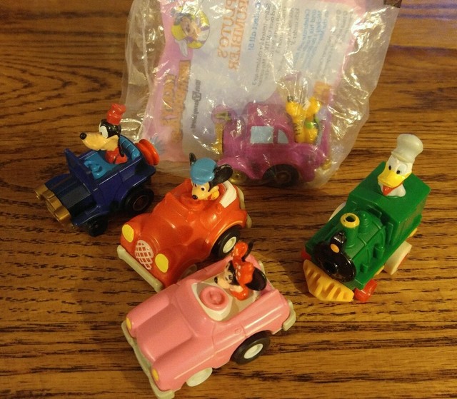 McDonald's Happy Meal 1988 MICKEY'S BIRTHDAYLAND Set 5 Pullback CARS