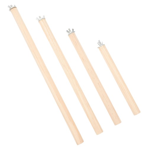 4 Pcs Bird Platform mode Accessories Standing Stick Swing Cage Sticks