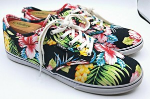 tropical floral vans