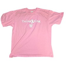 Anvil Think Pink Pat Summitt Signed T-Shirt Lady Volunteers XL