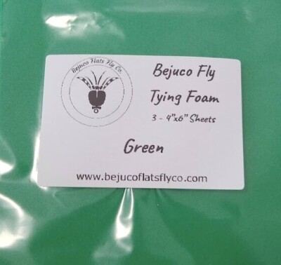 Bejuco Thin Fly Tying Foam – 2mm Thick, 4x6 Sheets, 15 Colors, 3 Sheets, Top Water Body