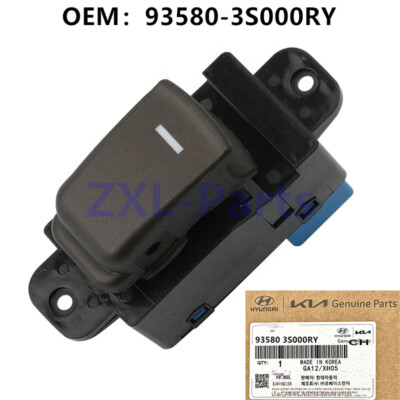 Genuine Door Power Window Switch Rear L/R For Hyundai Sonata 11-15