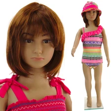 Girl/ Boy Mannequin metal base, full body child unisex display manikin-CB1+1wig