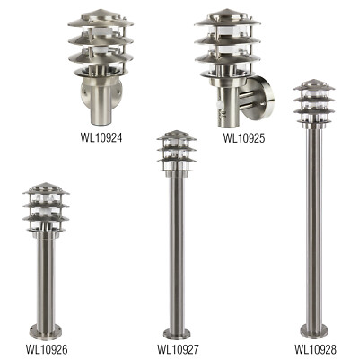 Grafner Wandlampe Außenleuchte Standleuchte Wegleuchte Edelstahl