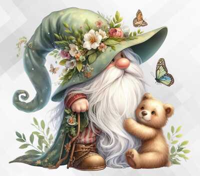 Gnome Gonk Teddybär Wand Laptop Auto Vinyl Aufkleber Aufkleber Ty898