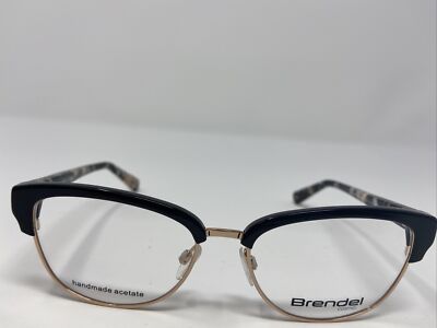 BRENDEL COSMO EYEGLASSES FRAME 922050 10 53-16-135 BLACK/GOLD FULL RIM -372