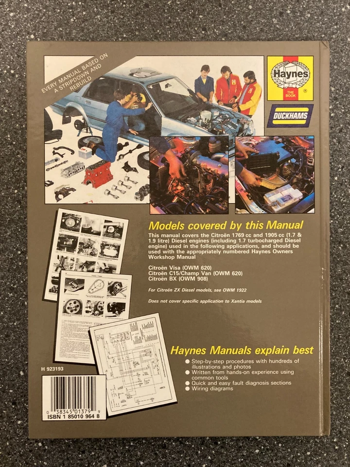 Motore diesel Citroën (1984-1994) Manuale officina del proprietario Haynes - ... - Immagine 4 di 4