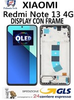 Xiaomi Redmi Note 13 4G Oled Display Touchscreen Rahmen Original GLS Schwarz