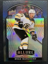 20-21 UD Allure Hockey Black Rainbow 14 Brad Marchand