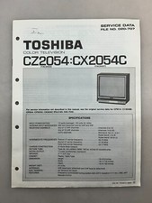 Toshiba CZ2054 CX2054C Original Service Manual Free Shipping