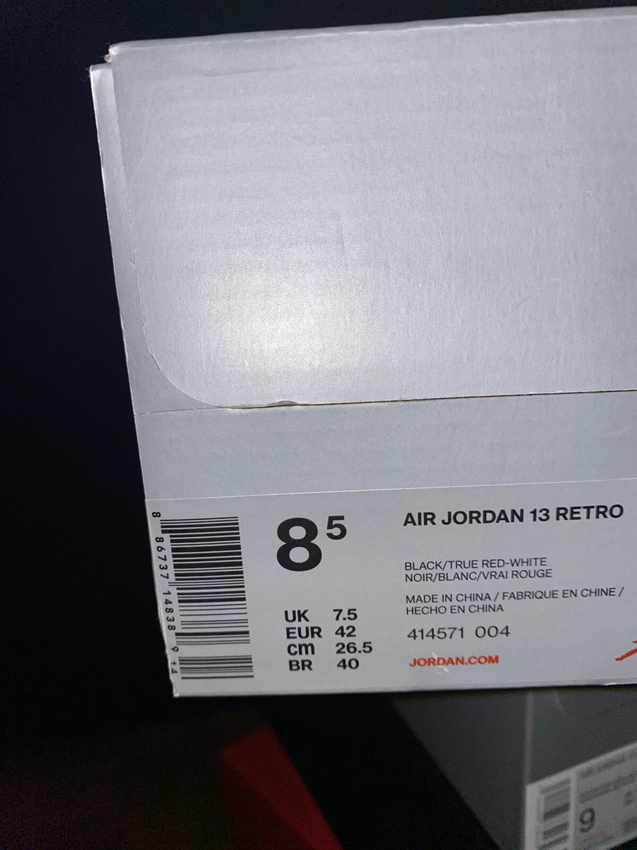 Size 8.5 - Jordan 13 Retro Bred 2017 886737148389| eBay