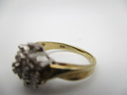 10K yellow Gold 19 Diamond Tiered Cluster Cocktail Ring Size 4.5 [R258] — photo 9