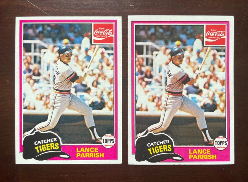 Prototipo Coca Cola 1981 Topps Coca-Cola - #3 Lance Parrish - Tigres * Muy raro Foto 3 de 4