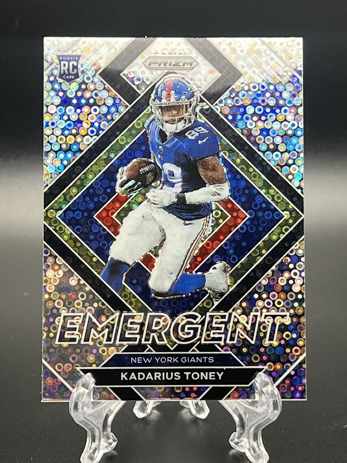 Kadarius Toney 2021 Panini Prizm Emergent Disco Rookie Card #E-12 NY Giants