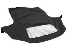 Fits: GEO METRO 1991-1993 Soft Top & Plastic Window HAARTZ Black Vinyl