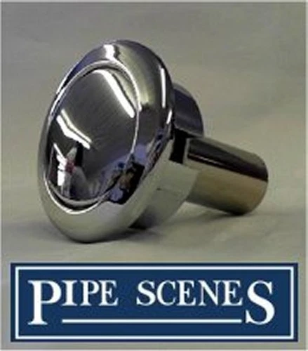 Siamp Storm 33A Toilet Push Button Single Flush Water Saving Chrome Effect B&Q
