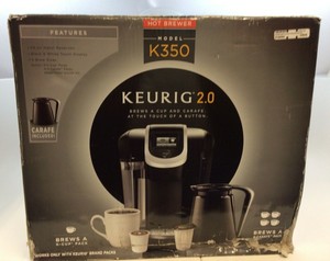 New Keurig K350 2.0 Kcup Brewing System Carafe & Cup 649645202303 | eBay