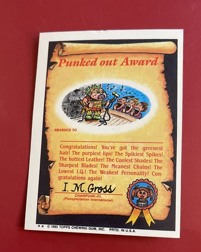 Garbage Pail Kids - (2) 1985 Leaky LINDSAY #45a & Messy TESSIE #45b - Picture 10 of 10