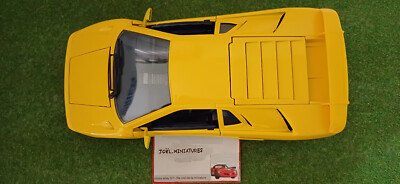 Lamborghini Diablo Jaune Solido 1/43 - Capot Ouvrant - Occasion (sans Boîte)