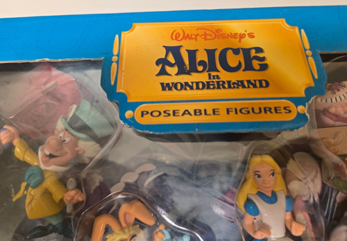 Walt Disney Alice in Wonderland 7 Poseable Figures Very Rare Collectible - Picture 10 of 12