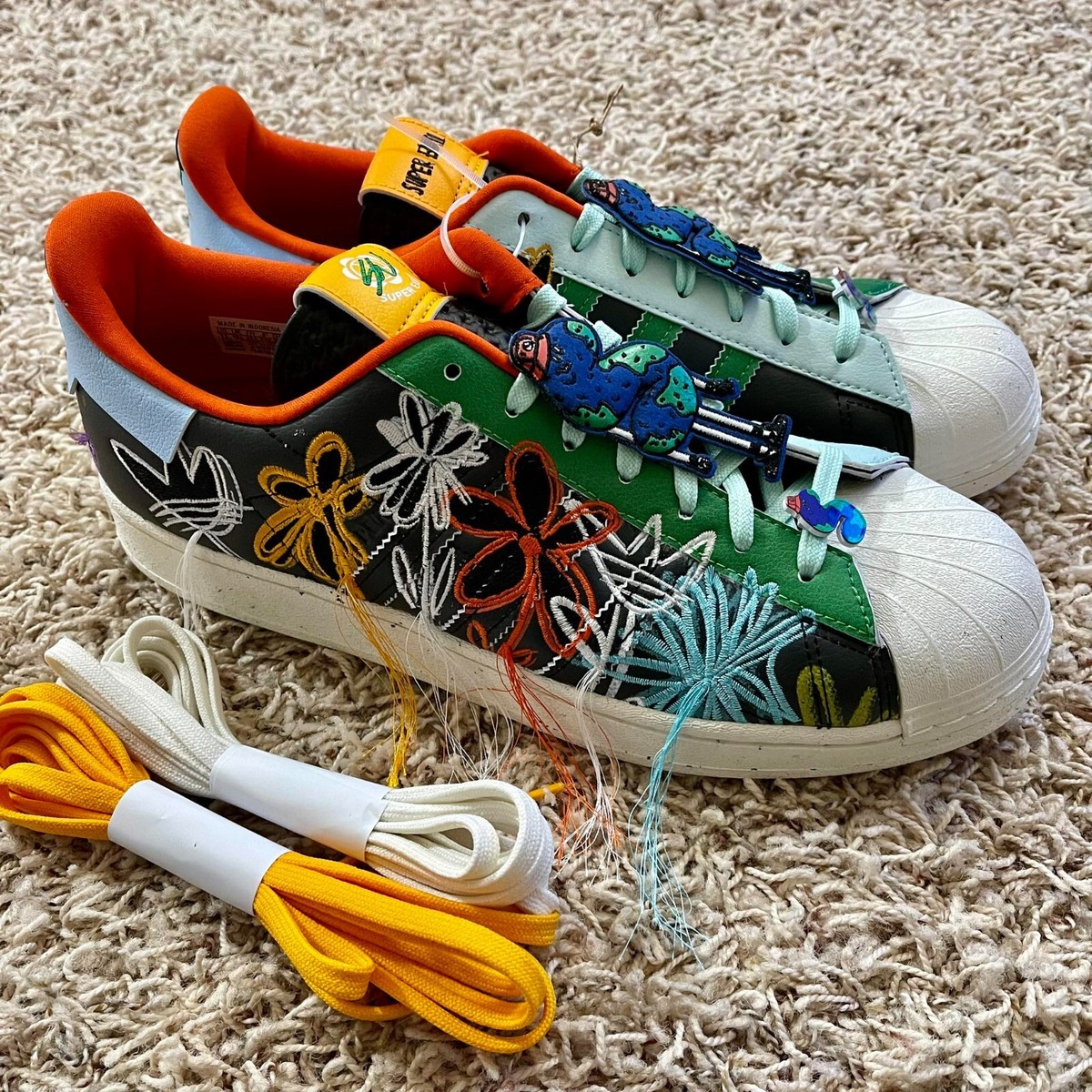 adidas gazelle silver green womens Adidas x Sean Wotherspoon Superstar SUPEREARTH – Extra Butter main image 0