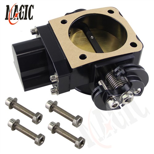 Aluminum 2.75" 70mm Throttle Body For Mitsubishi Lancer EVO 7 8 9 4G63 01-05 BK - Picture 3 of 9