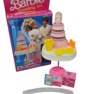 VINTAGE 1990 BARBIE WEDDING SET # 7398 ACCESSORIES IN ORIGINAL BOX