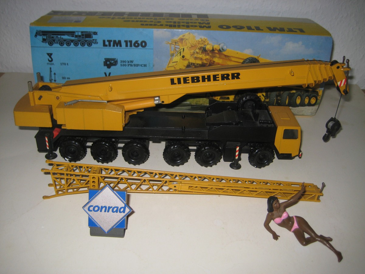【希少】Conrad 1：50 Liebherr LTM 1160   2082 Conrad #2082, Liebherr LTM 1160 Mobile Crane 1/50 scale, Die