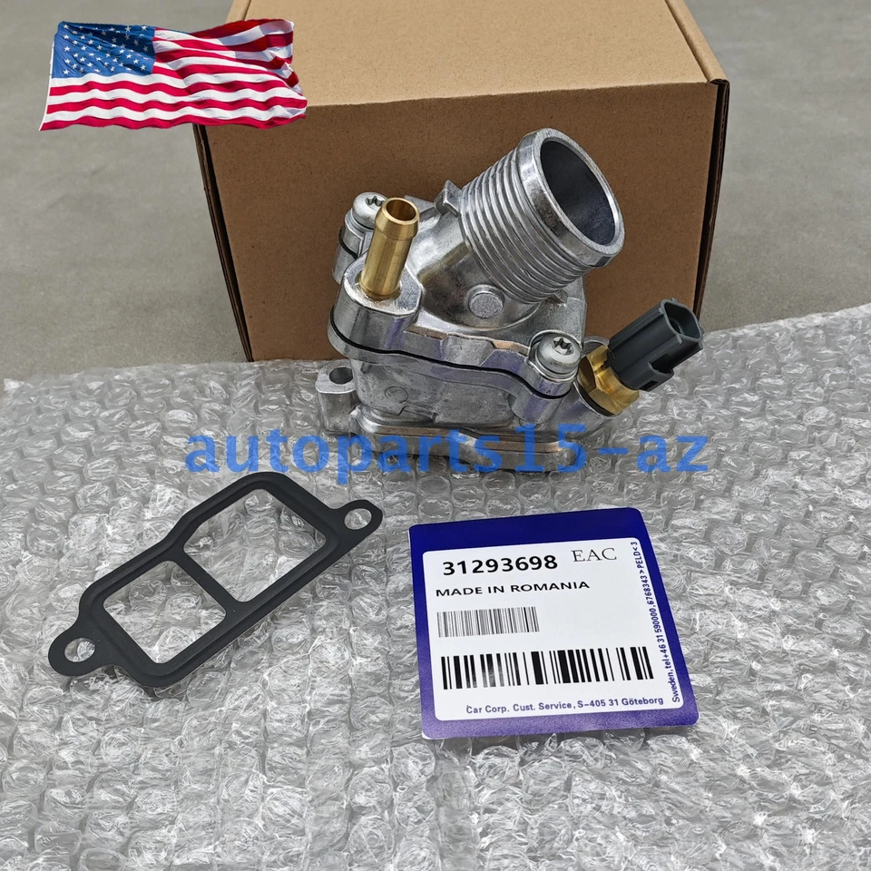 New ! Engine Coolant Thermostat Housing Assembly 31293698 For Volvo XC90 03-06 Foto 2 de 4