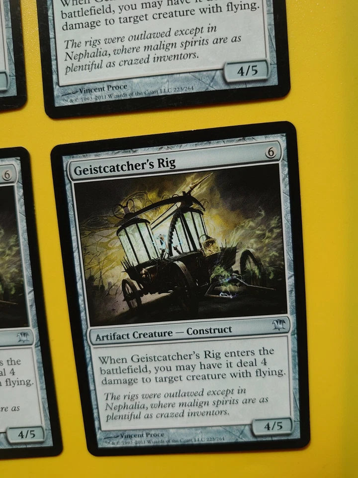 MTG Card. Geistcatcher's Rig playset 4 card Artifact construct Innistrad - Image 3 of 4